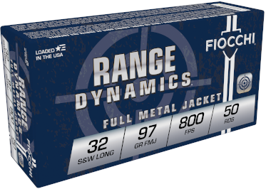 FIOCCHI AMO 32 S&W LONG 97GR FMJ 50-RD ( 20 BOXES PER CASE ) — view 1