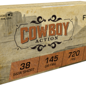 FIOCCHI AMO 38 S&W SHORT 145GR FMJ 50-RD ( 20 BOXES PER CASE )