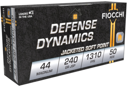 FIOCCHI AMO 44 REM MAG 240GR JSP 50-RD (10 BOXES PER CASE) — view 1