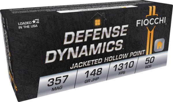 FIOCCHI AMO 357 MAG 148GR JHP 50-RD ( 20 BOXES PER CASE ) — view 1