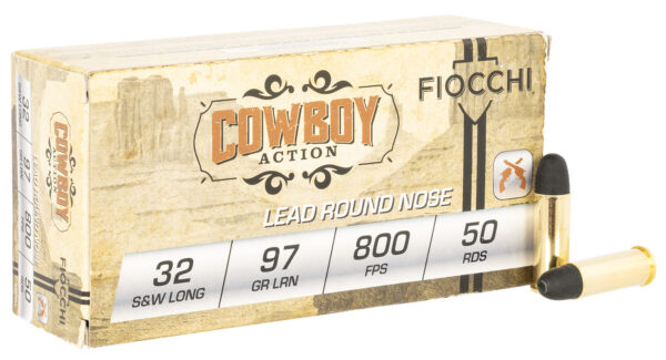 Fiocchi 32SWLL Cowboy Action  32S&WLong 97gr Lead Flat Point 50 Per Box/20 Case — view 1