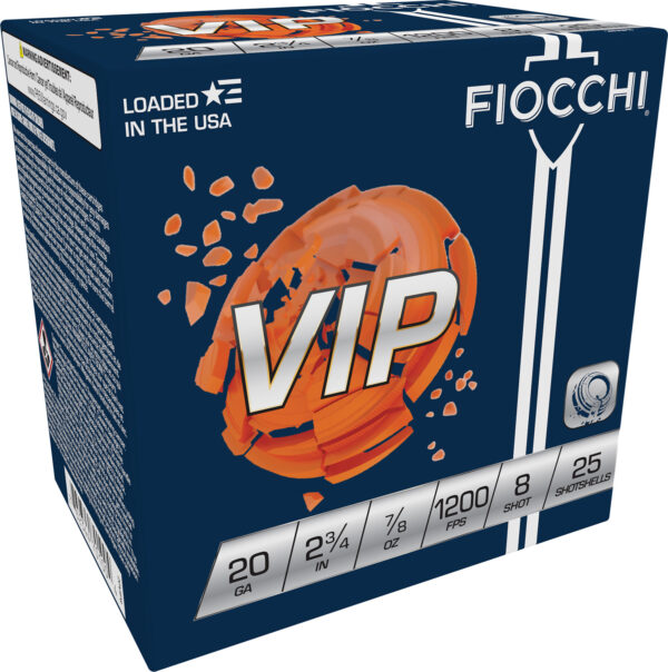 Fiocchi 20VIP8 Exacta Target VIP 20Gauge 2.75" 7/8oz 8Shot 25 Per Box/10 Case — view 1