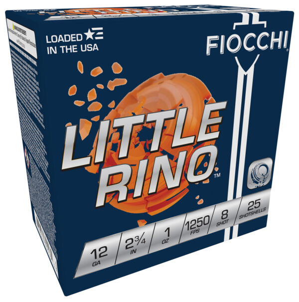 Fiocchi 12TX8 Exacta Target Little Rino 12Gauge 2.75" 1oz 8Shot 25 Per Box/10 Case — view 1