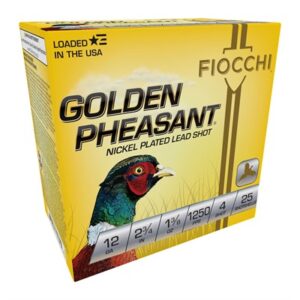 GOLDEN PHEASANT 12 GAUGE 2-3/4'' 1-3/8OZ #4 SHOT 25/BOX