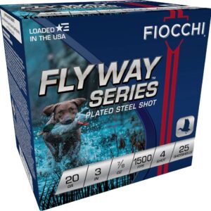 FIOCCHI STEEL WATERFOWL AMO 20GA 3 IN 7/8 OZ #4 1500FPS 25-RD ( 10 BOXES PER CASE )