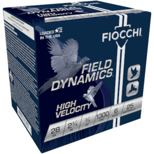 FIOCCHI HV LEAD AMO 28GA 2.75 IN 3/4 OZ #6 1300FPS 25-RD (10 BOX CASE))