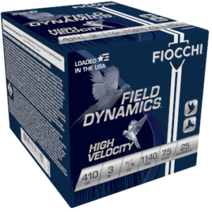 FIOCCHI HV LEAD AMO 410GA 3 IN 11/16 OZ #7.5 1140FPS 25-D ( 10 BOXES PER CASE )