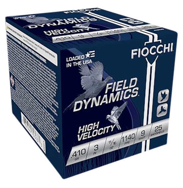 Fiocchi 410HV9 Field Dynamics High Velocity 410Gauge 3" 11/16oz 9Shot 25 Per Box/10 Case — view 1