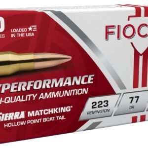 FIOCCHI AMO 223 REM 77GR HPBT MK 20-RD ( 10 BOXES PER CASE )