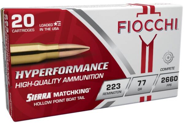 FIOCCHI AMO 223 REM 77GR HPBT MK 20-RD ( 10 BOXES PER CASE ) — view 1