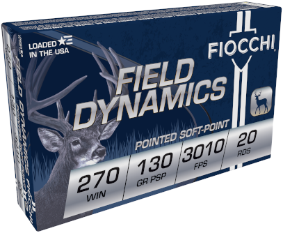 FIOCCHI AMO 270 WIN 130GR PSP 20-RD ( 10 BOXES PER CASE ) — view 1