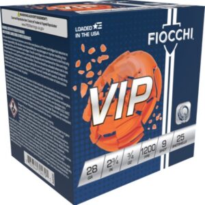 FIOCCHI EXACTA TARGET VIP AMO 28GA 2.75 IN 3/4 OZ #9 1200FPS 25-RD (10 BOX CASE)