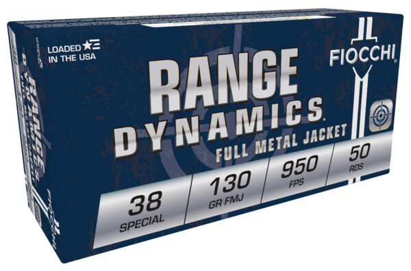 Fiocchi 38A Range Dynamics  38Special 130gr Full Metal Jacket 50 Per Box/20 Case — view 1
