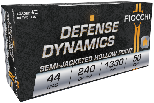 FIOCCHI AMO 44 REM MAG 240GR JHP  50-RD ( 10 BOXES PER CASE ) — view 1