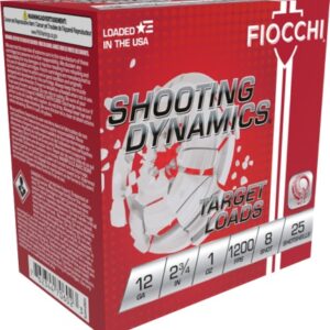 FIOCCHI SHOOTING DYNAMICS AMO 12GA 2.75 IN 1 OZ #8 1200FPS 25-RD (10 BOXES PER CASE)