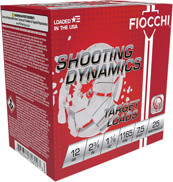 Fiocchi 12SD18L7 Shooting Dynamics Target 12Gauge 2.75" 1 1/8oz 7.5Shot 25 Per Box/10 Case — view 1