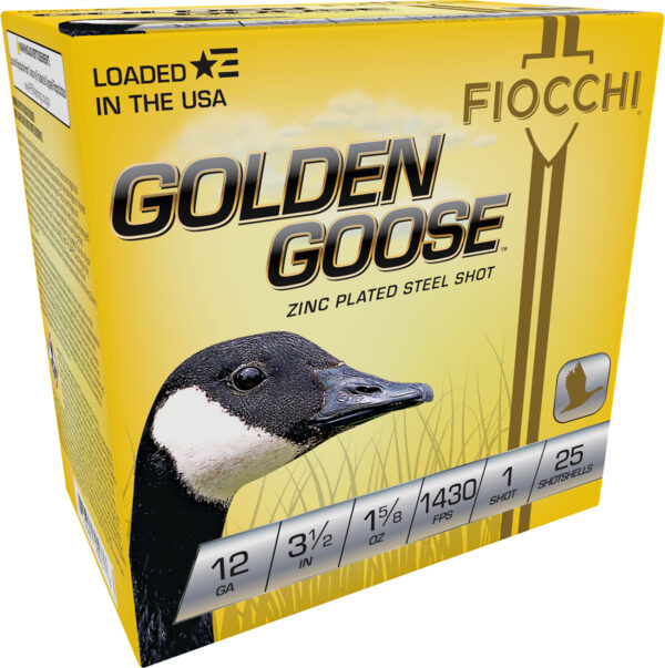 Fiocchi 1235GG1 Golden Goose  12Gauge 3.50" 1 5/8oz 1Shot 25 Per Box/10 Case — view 1