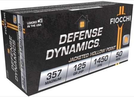 FIOCCHI AMO 357 MAG 125GR JHP 50RD  (20 BOX CASE) — view 1