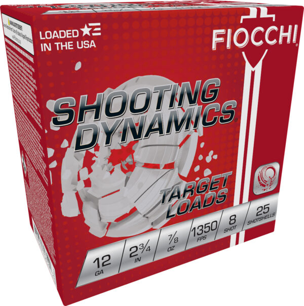 Fiocchi 12SD78H8 Shooting Dynamics Target 12Gauge 2.75" 7/8oz 8Shot 25 Per Box/10 Case — view 1