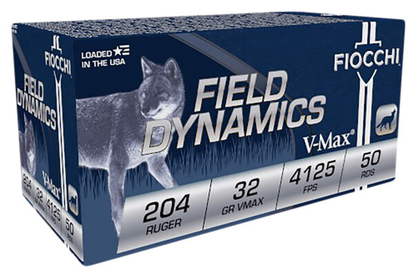 Fiocchi 204HVA Field Dynamics  204Ruger 32gr Hornady V Max 50 Per Box/20 Case — view 1