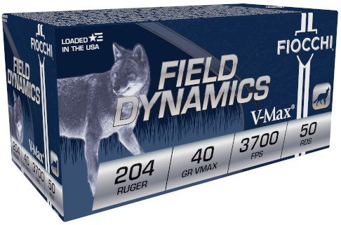 FIOCCHI AMO 204 RUGER 40GR VMAX 50-RD ( 20 BOES PER CASE ) — view 1