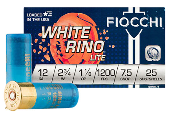 Fiocchi 12WRNL75 Exacta Target White Rino Lite 12Gauge 2.75" 1 1/8oz 7.5Shot 25 Per Box/10 Case — view 1