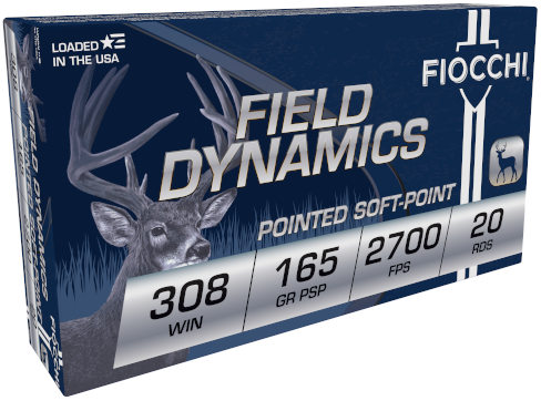FIOCCHI AMO 308 WIN 165GR PSP 20-RD ( 10 BOXES PER CASE ) — view 1