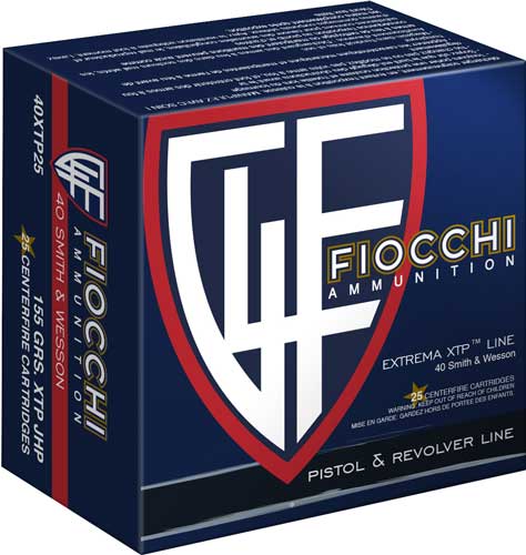FIOCCHI 40 SW 155GR XTP-HP - 25RD 20BX/CS — view 1