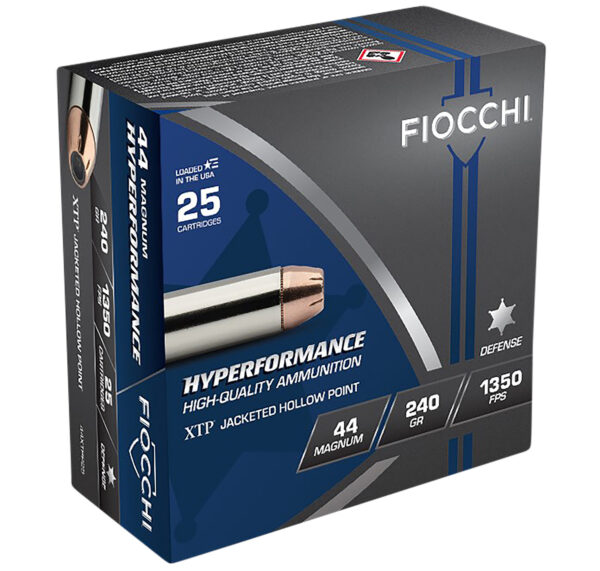 Fiocchi 44XTP25 Hyperformance  44RemMag 240gr Hornady XTP Hollow Point 25 Per Box/20 Case — view 1