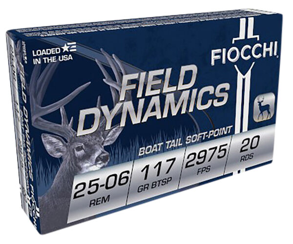 Fiocchi 2506B Field Dynamics  25-06Rem 117gr Pointed Soft Point 20 Per Box/10 Case — view 1