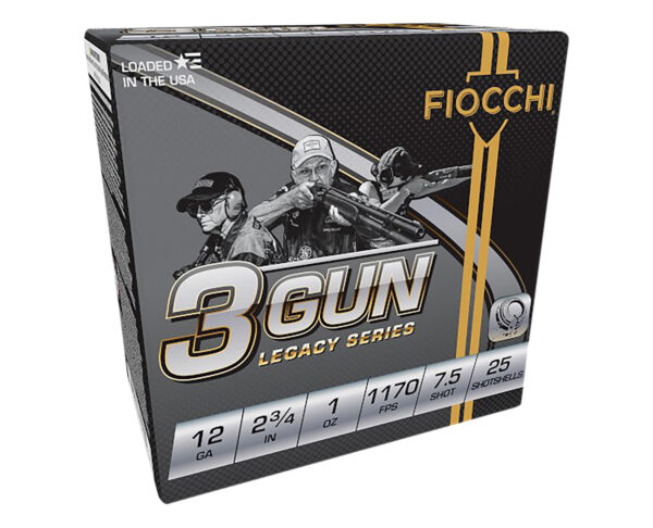 Fiocchi 12DL3G75 3-Gun Match Legacy Series 12Gauge 2.75" 1oz 7.5Shot 25 Per Box/10 Case — view 1