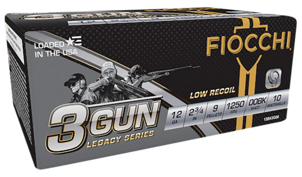 Fiocchi 12BK3G00 3-Gun Match Legacy Series 12Gauge 2.75" 9Pellets 00Buck Shot 10 Per Box/25 Case — view 1