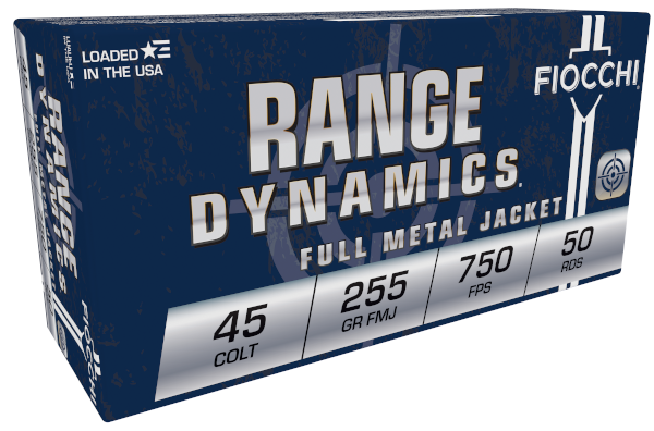 FIOCCHI AMO 45 COLT 255GR CMJ 50-RD ( 10 BOXES PER CASE) — view 1