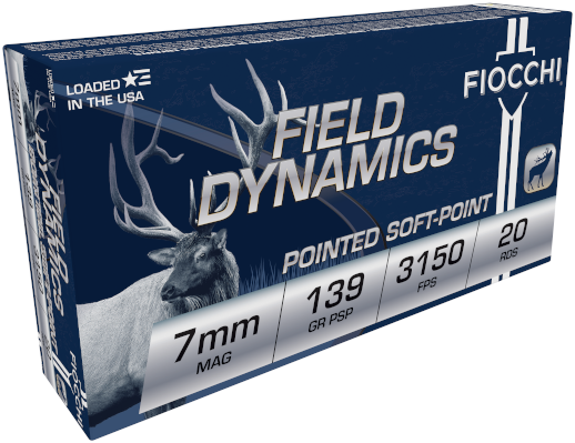 FIOCCHI AMO 7MM REM MAG 139GR PSP 20-RD (10 BOXES PER CASE) — view 1