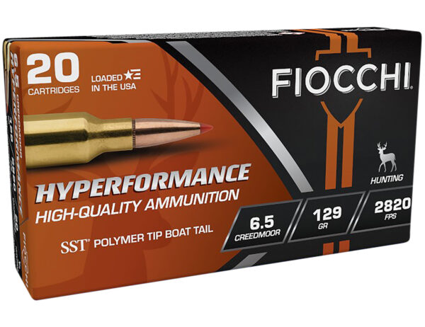 Fiocchi 65CMHSA Hyperformance  6.5Creedmoor 129gr Super Shock Tip 20 Per Box/10 Case — view 1