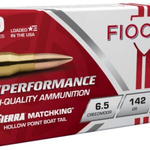 FIOCCHI AMO 6.5 CREEDMOOR 142GR HPBT MK 20-RD ( 10 BOXES PER CASE )