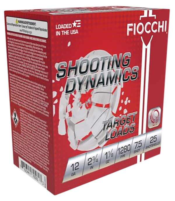 Fiocchi 12SDHV75 Shooting Dynamics Target 12Gauge 2.75" 1 1/8oz 7.5Shot 25 Per Box/10 Case — view 1
