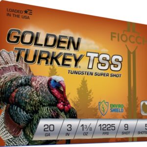 FIOCCHI GOLDEN TURKEY TSS AMO 20GA 3 IN 1 3/8 OZ #9 1175 FPS 5RD ( 10 BOXES PER CASE )