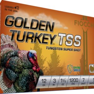 FIOCCHI GOLDEN TURKEY TSS AMO 12GA 3 IN 1 5/8 OZ #7 1200 FPS 5RD ( 10 BOXES PER CASE )