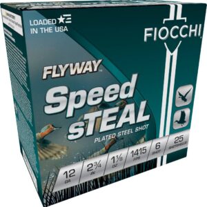 FIOCCHI FLYWAY AMO SPEEDSTEAL 12GA 2.75 IN 1 1/8OZ #6 1415 FPS 25RD ( 10 BOXES PER CASE )