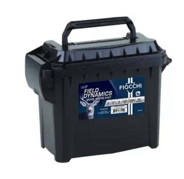 FIOCCHI BUCKSHOT AMO 12GA 2.75 IN 9PEL 1BK LOW RECOIL 80RD FIELD BOX — view 1