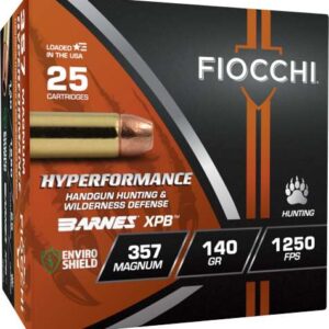FIOCCHI AMO HYPERFORMANCE HUNT 357 MAG 140GR XPB 25RD ( 8 PER CASE )