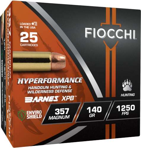 FIOCCHI AMO HYPERFORMANCE HUNT 357 MAG 140GR XPB 25RD ( 8 PER CASE ) — view 1