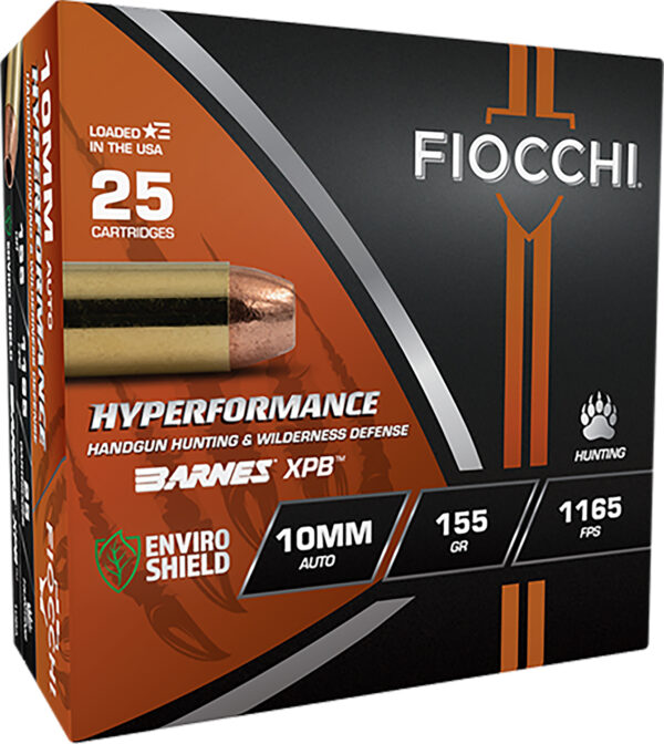 Fiocchi 10BA Hyperformance  10mm 155gr XPB 25 Per Box/8 Case — view 1