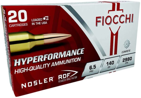 FIOCCHI AMO 6.5 PRC 140GR NOSLER RDF 20-RD ( 10 BOXES PER CASE ) — view 1