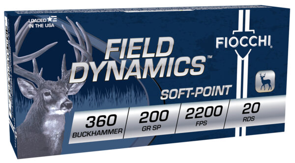 Fiocchi 360BHB Field Dynamics  360Buckhammer 200gr Soft Point 20 Per Box/10 Case — view 1