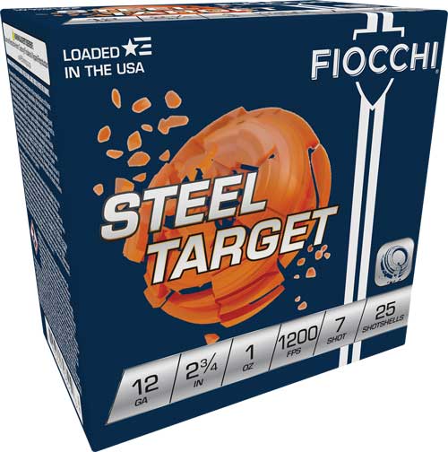 FIOCCHI STEEL 12GA 2.75" - 1OZ #7 1200FPS 250RD CASE LOT — view 1