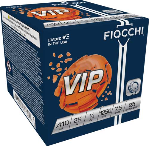 FIOCCHI VIP 410 2.5" 1/2OZ - #7.5 1250FPS 250RD CASE LOT — view 1