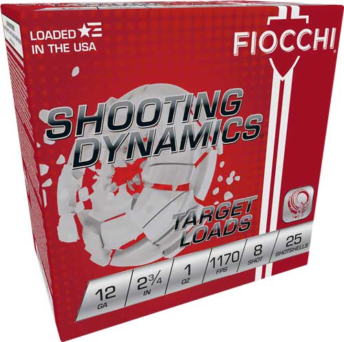 FIOCCHI 12GA 2.75" 1OZ #8 - 1170FPS 250RD CASE LOT — view 1