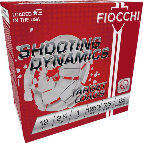 FIOCCHI 12GA 2.75" 1OZ #7.5 - 1250FPS 250RD CASE LOT — view 1